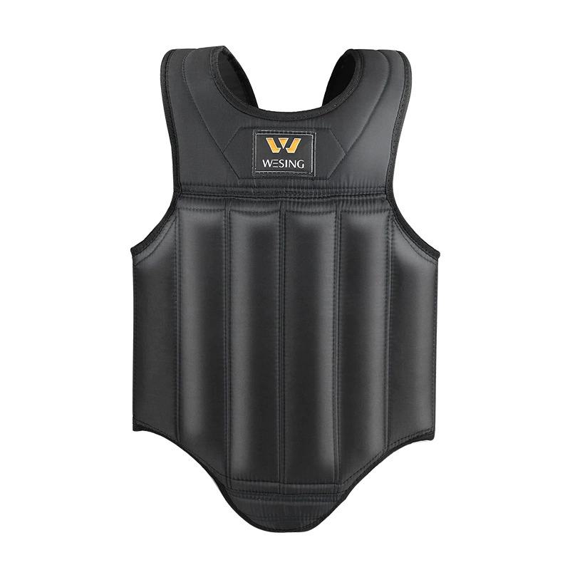 九日山 Oxford Black Body Bad Fighting Breast Protective Children Sanda Training Armor Cross -border Wholesale