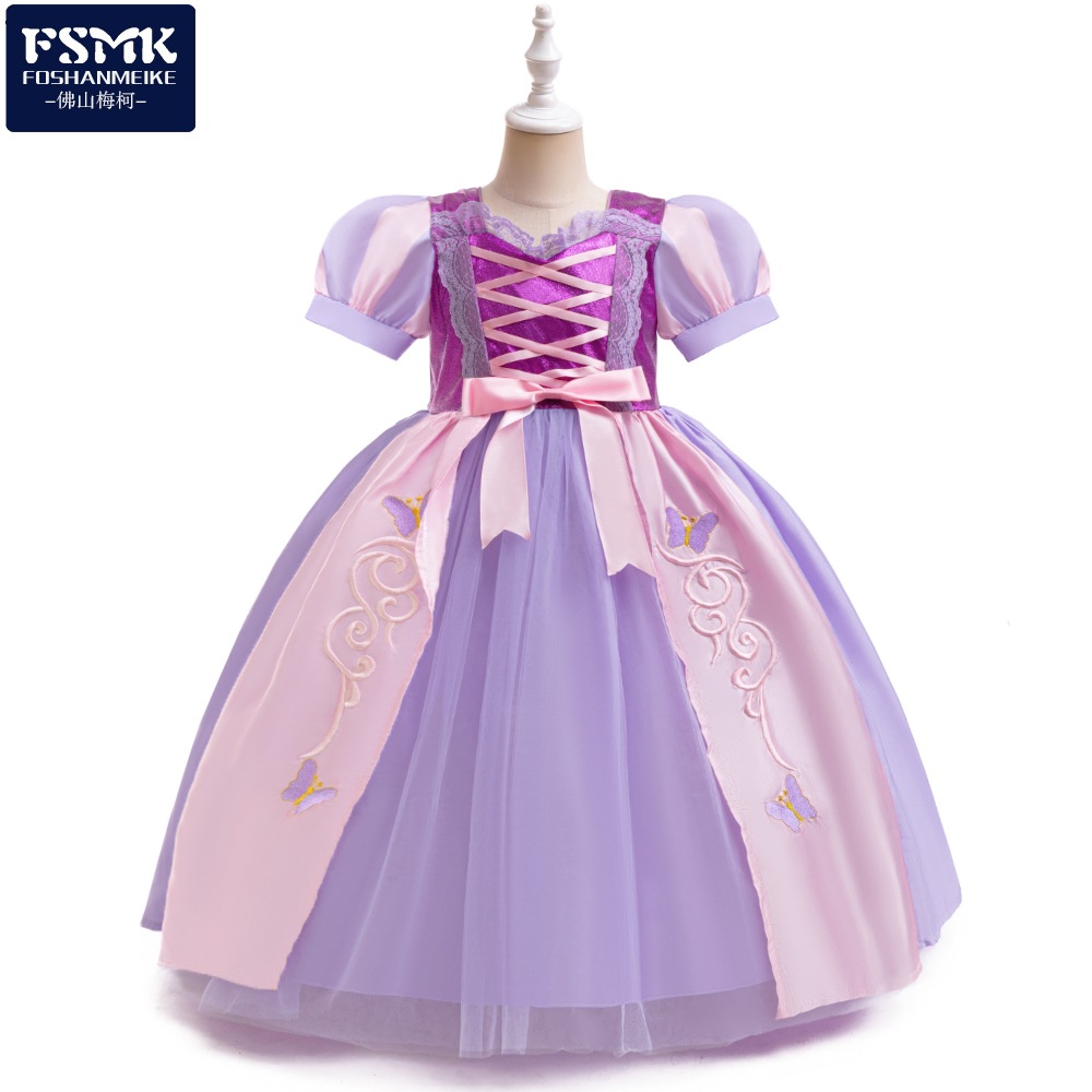 Amazon nuevo traje de cosplay de niñas Rapunzel Rapunzel Sofia traje de cosplay image 1