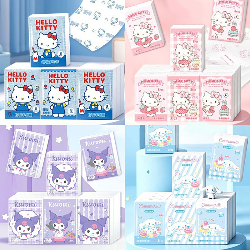 Sanrio Printed Tissue Paper Handkerchiefs Kt Cat Printed Napkins Small Pack Portable Handkerchiefs Wholesale Tissue Paper Sanrio Printed Tissue Paper Handkerchiefs Kt Cat Printed Napkins Small Pack Portable Handkerchiefs Wholesale Tissue Paper