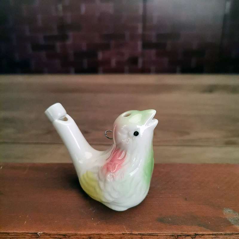 Ceramic Whistle Bird with Lanyard Music Whistle Ceramic Water Bird Scenic Stand Hot Selling Kindergarten Gifts