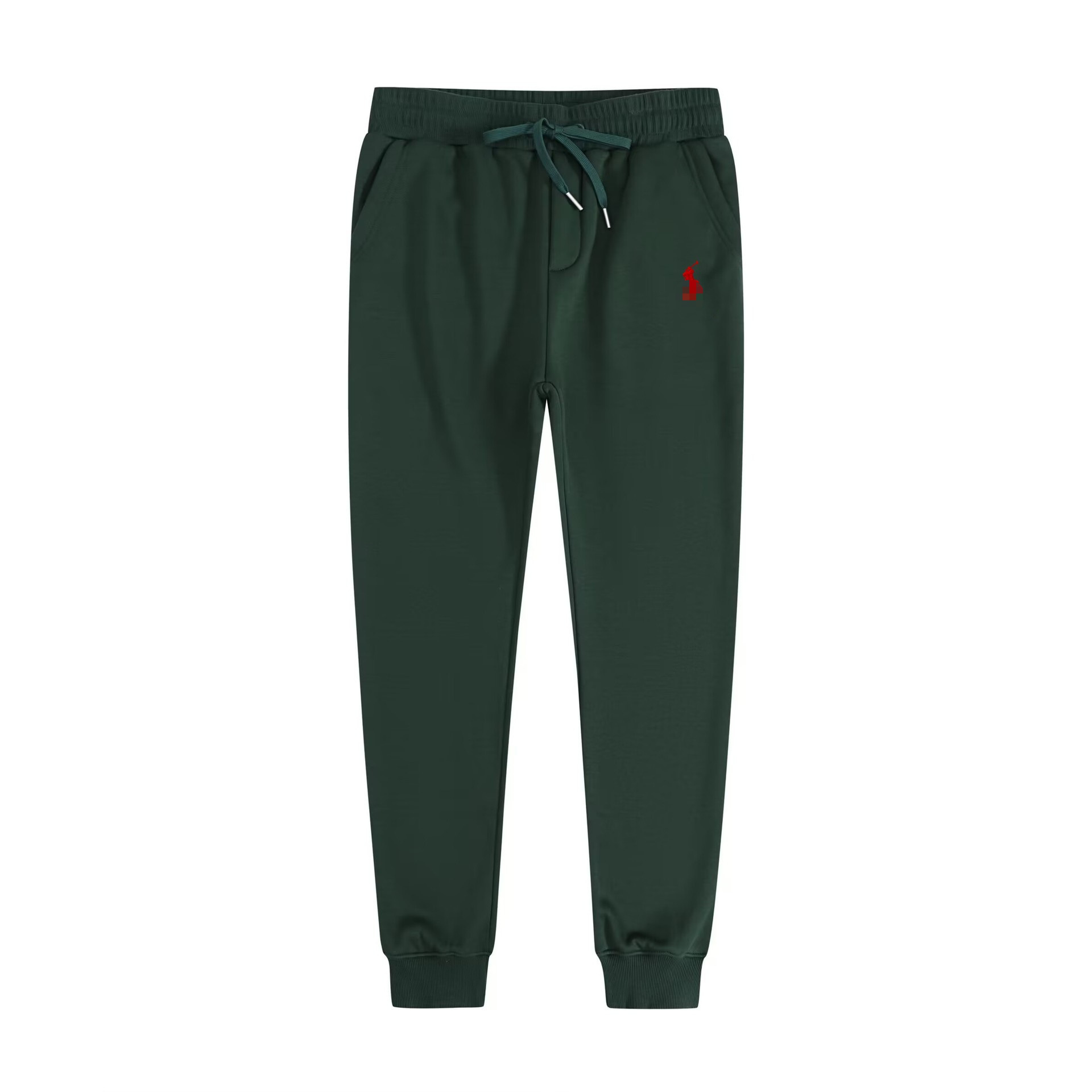 Dark green pants-red label