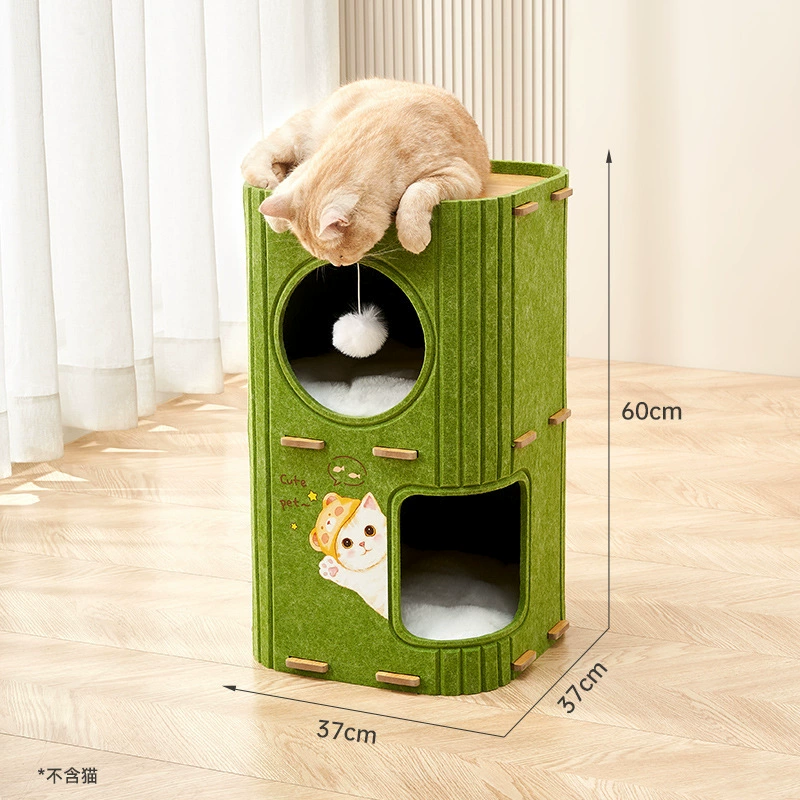 Зимний multilayer сохраняющий тепло двойной слой домик увеличенной толщины кошка