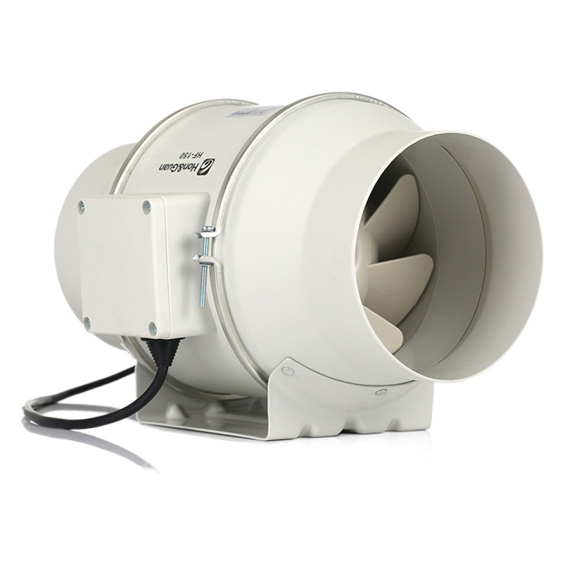 Ventilador de conducto diagonal transfronterizo con fuerte presión de viento para cocinas, salas de moxibustión, salas de juegos, fábricas, ventilador de ventilación serie HF. image 1