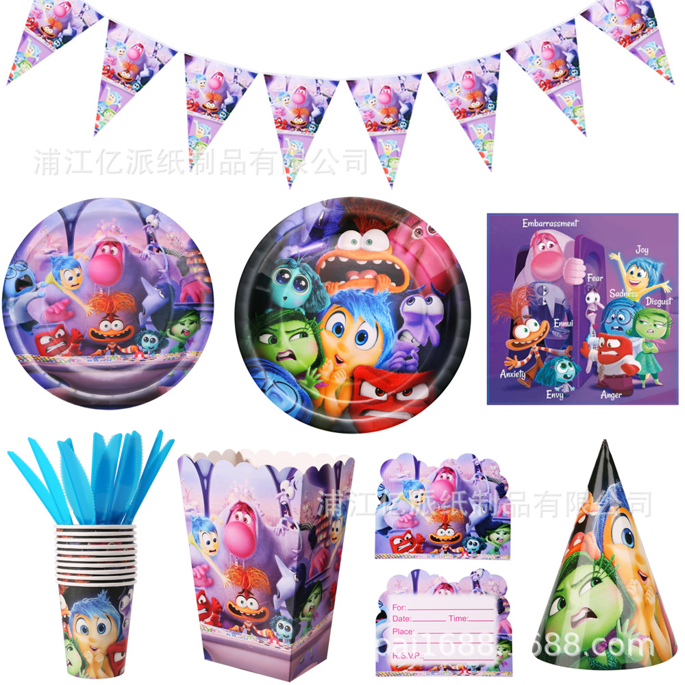 Nueva mente agente de cumpleaños decoración cubiertos bolsas de regalo artículos bandejas de papel bandejas de papel tazas temu ventas calientes