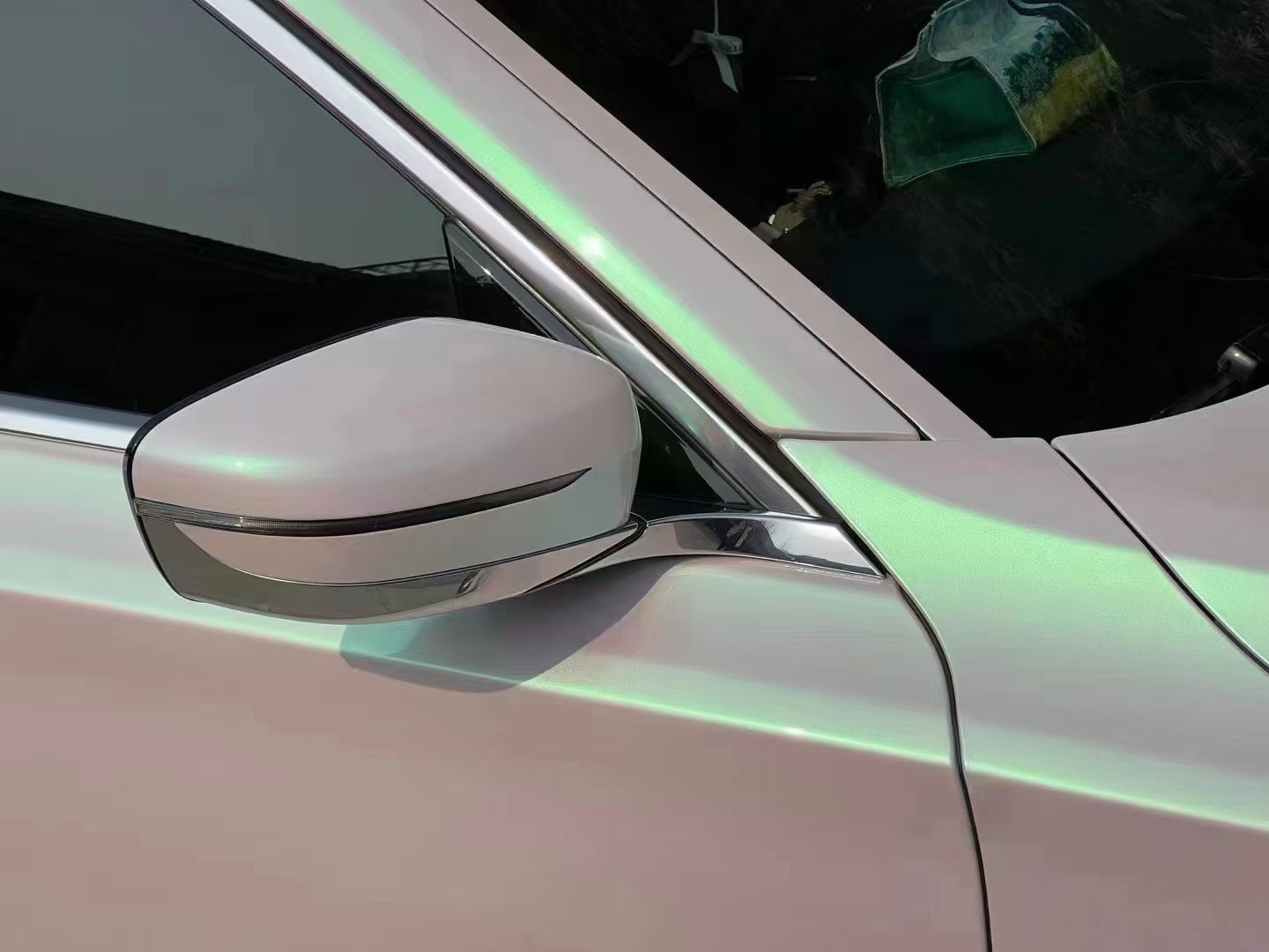 Car Color Changing Film Glossy Dawn White Matte Body Color Changing Film Cross-Border Best-Selling Model Factory Direct Sales Can Be Cut