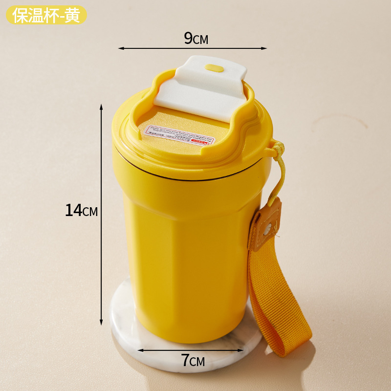Taza de café de ocho ángulos, taza de agua de regalo, taza portátil de alto valor, taza de acero inoxidable simple nueva