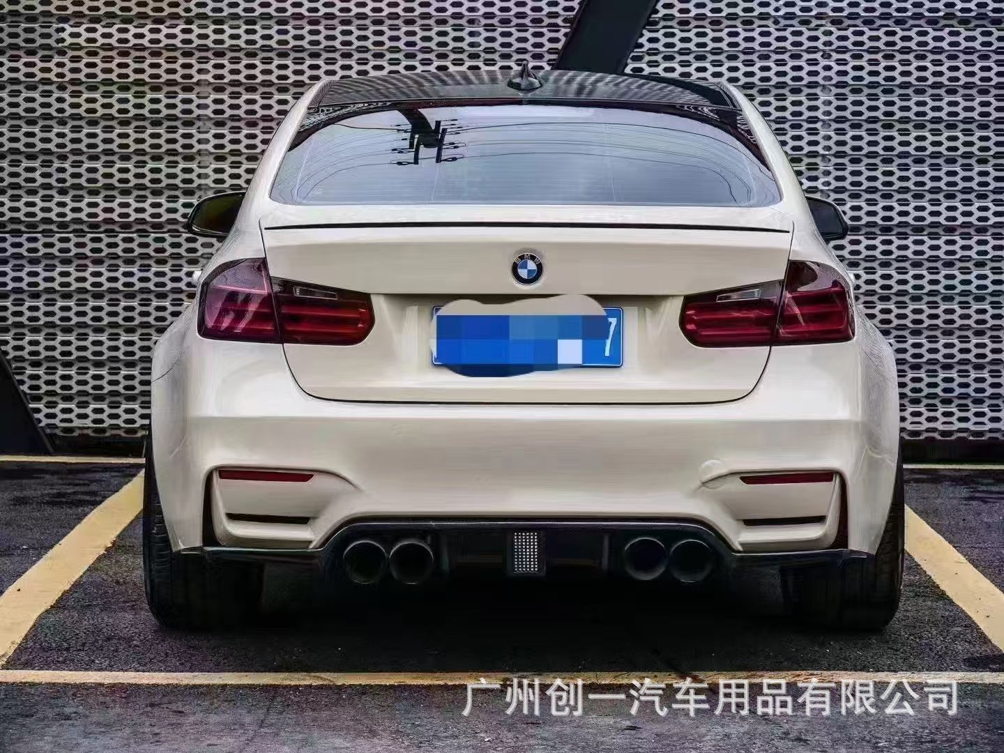 Suitable for BMW 3 Series F30/F35 modified with M3 wide-body kit replica wide-body front and rear bumpers, fenders, and grille