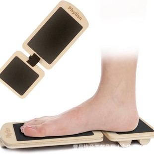 Wooden Foot Stretcher Single Foot Standing Non-Slip Balance Board Solid Wood Removable Yoga Training Calf Stretching Board
