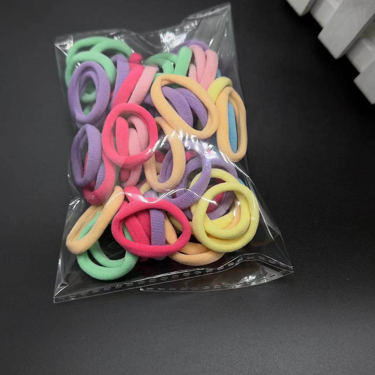 3cm toalla banda de pelo alta elástico anillo de toalla de color sólido anillo sin accesorios de regalo corbata accesorios de pelo al por mayor