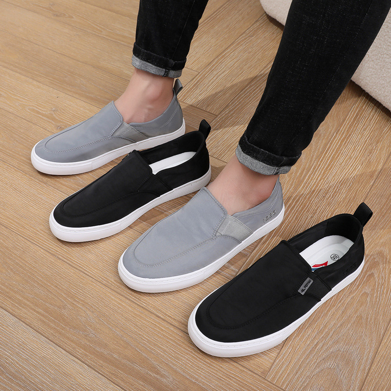 Feiyao One-Foot Tendon-Soled Canvas Shoes, Casual Korean Style Men's Shoes, Umbrella Cloth Soft-Soled, Comfortable and Breathable New Shoes