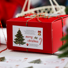 インスタ风クリスマスパーティーステッカーオリジナルinsプレゼントラッピングシールクリスマスイブプレゼント焙煎用4枚