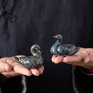 Tea Pet Ornaments Boutique Can Raising Ceramic Duck Tea Tray Tea Table Desktop Decoration Kung Fu Tea Ceremony Tea Set Tea Accessories