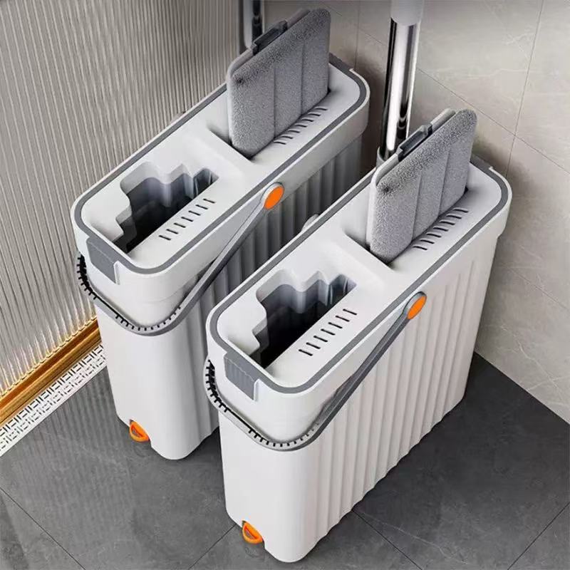 Scratch-Off Mop Bucket with Dry and Wet Separation, Flat Mop, Hands-Free Washing, Lazy Large Flat Mop, Floor Mopping Tool Scratch-Off Mop Bucket with Dry and Wet Separation, Flat Mop, Hands-Free Washing, Lazy Large Flat Mop, Floor Mopping Tool