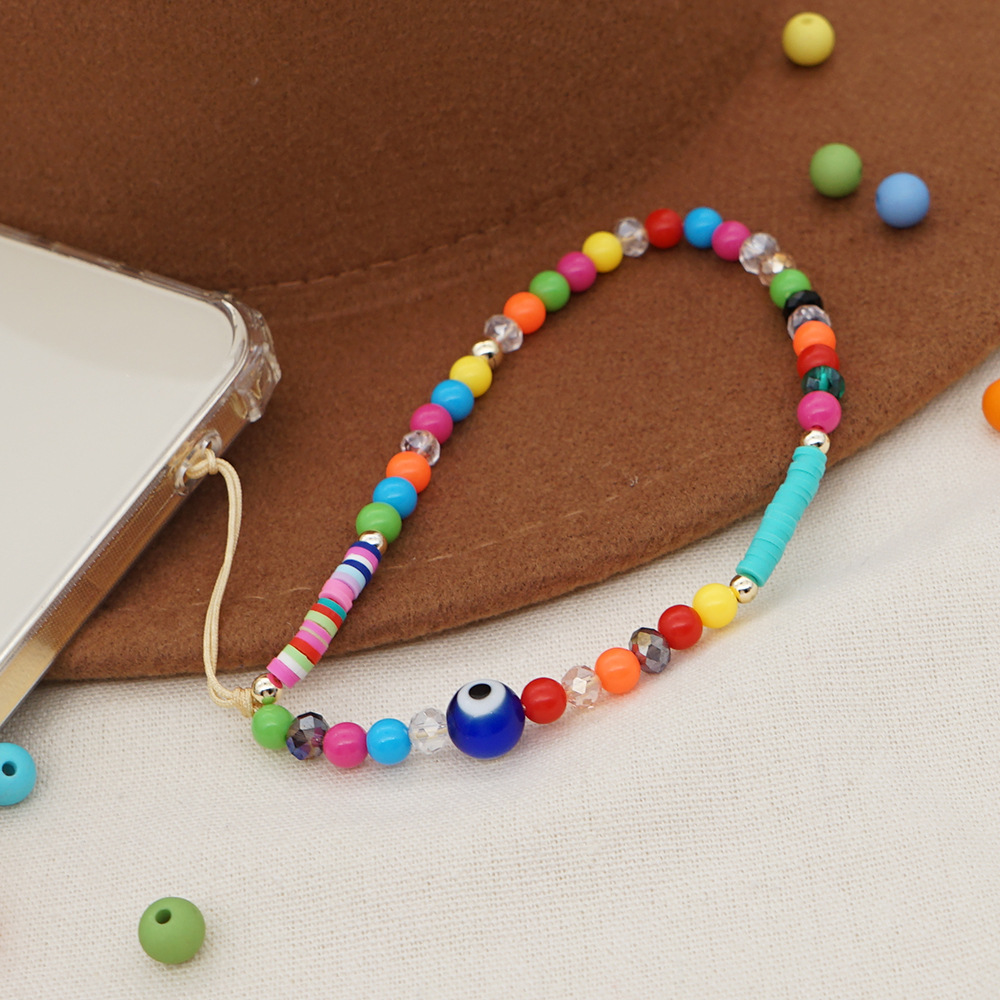 ethnic beads woven color mobile phone lanyardpicture3