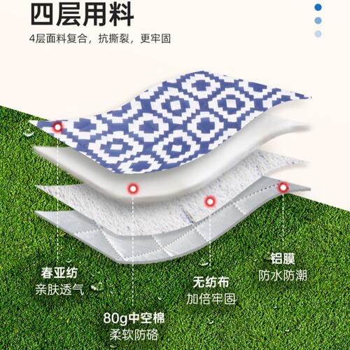 Extra large outdoor picnic mat camping mat machine washable moisture-proof mat ultrasonic picnic mat picnic mat supplies