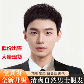 【秋冬新款四季镂空网短发】全真发中老年百搭遮盖白发短发年轻