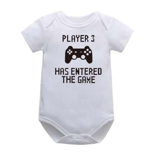 Baby onesies short sleeve pull-on pants triangular sleeper crawling suit summer children's clothing wholesale from manufacturer