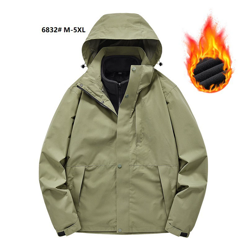Открытый зимний новый три в одном два комплекта куртка повседневная тройная куртка куртка мужской 6832