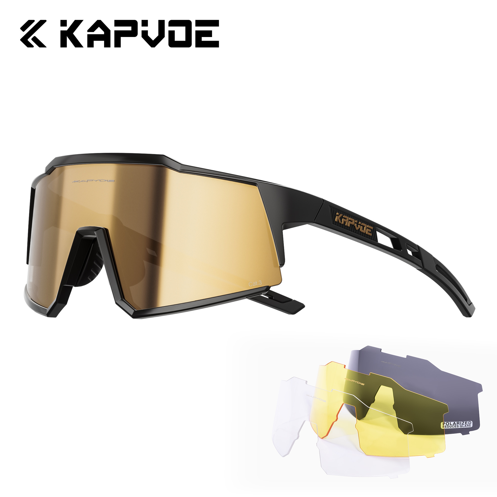 Gafas de Ciclismo Deportivas de TR90 Polarizadas a Prueba de Viento para Ciclismo