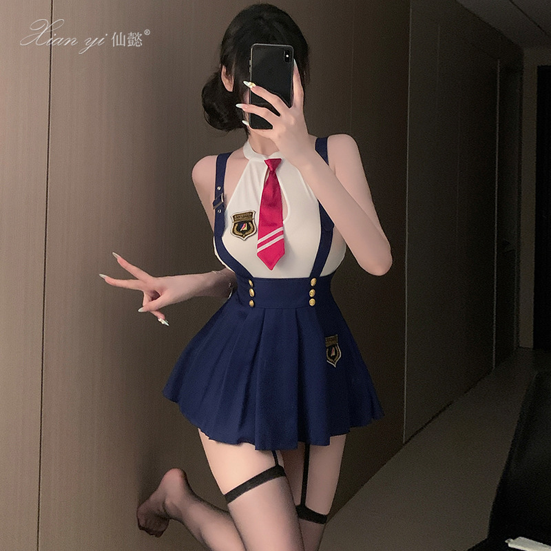 Xianyi Sexy Intimates Halloween Cos Cute Preppy Style Jk Uniform Pleated Skirt Suit Qqny Abstinence System 682