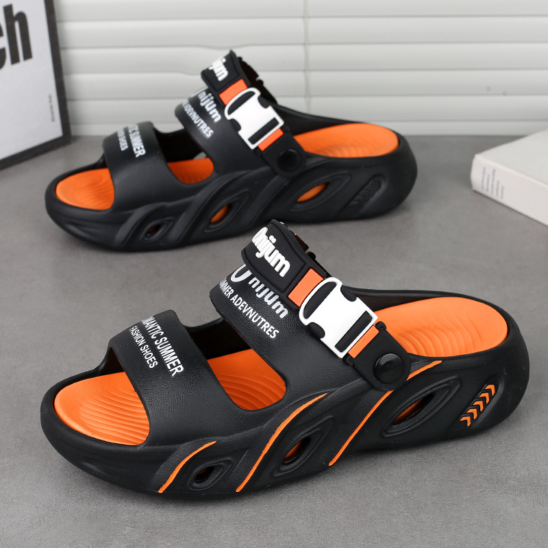 Pantuflas hombre verano 2025 nuevo estilo casual ligero suela gruesa pisando mierda