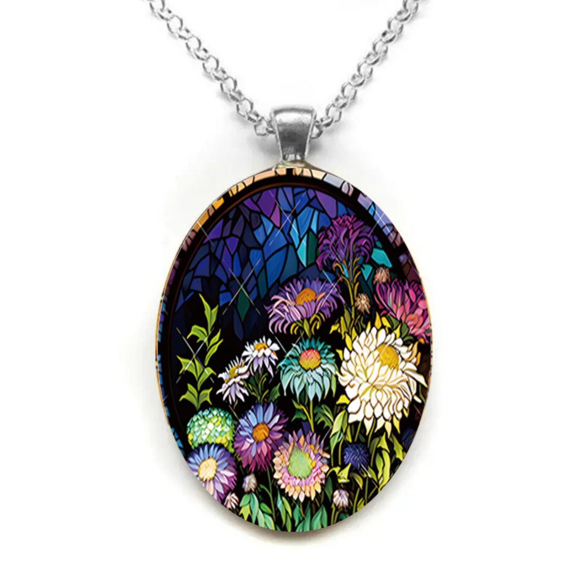 Sophisticated glass necklace