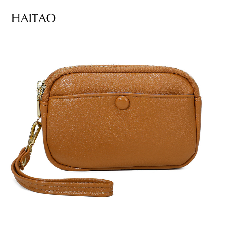 Nuevo monedero con correa de muñeca, bolsa de almacenamiento de monedas de múltiples tarjetas, monedero simple con llavero de gran capacidad