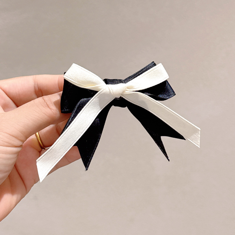 Белая заколка для волос с бантиком, 119м