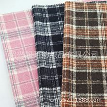 起毛格子呢粗纺毛呢大衣裤裙鞋帽箱包服饰面料