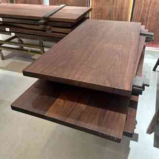 Brothers Furniture North American Black Walnut Solid Wood Large Board Log Tea Table Desk Log Table Dining Table Coffee Table Office Desk