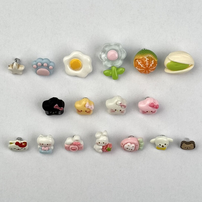 Dopamine Cute DIY Bezel Accessories Three-Dimensional Resin Clogs Watch Strap Decorative Ring Decorative Stud Buckle Watch Strap