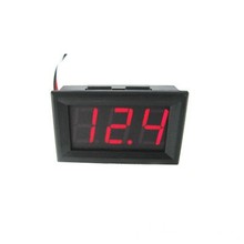 两线DC5V-120V直流数显电压表数字电压表头 电动车表头防反接0.56