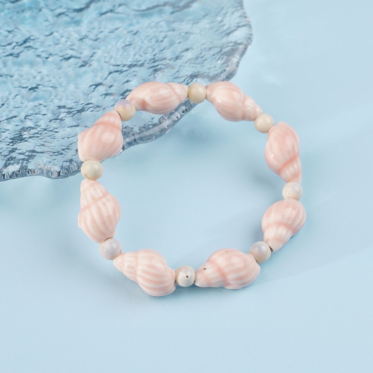 Jingdezhen pulsera de cerámica de verano mujer alta sensación galletas serie de gatos nicho diseño universal pulsera alta sensación