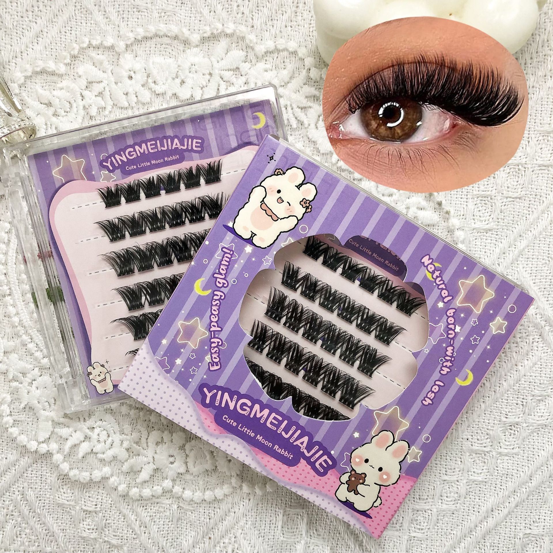 Las pestañas falsas transfronterizas sin pegamento, comercio exterior, pestañas falsas de gran capacidad, pestañas falsas sin pegamento, pestañas falsas de gran volumen, pestañas falsas sin pegamento, pestañas falsas