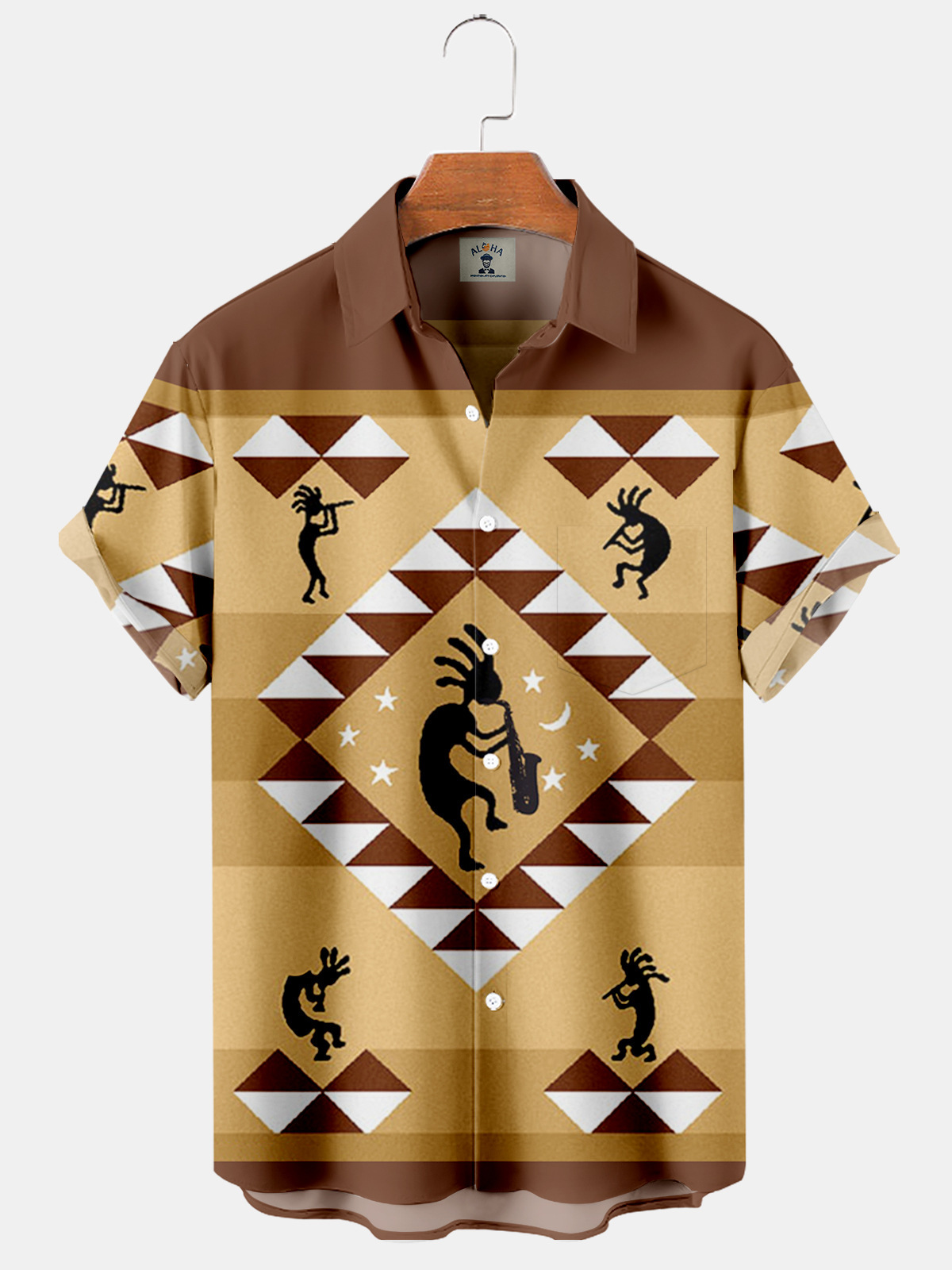 Camisa Camisa transfronteriza Coconut Tree Europa y América 2024 Nuevo estilo Hawaiian explosivo casual 3D manga corta impresión de manga corta