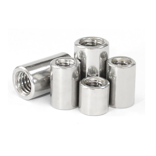 304 stainless steel round nut M4 M5 M6 M8 M10 M12 extended cylindrical nut connecting sleeve welded nut column