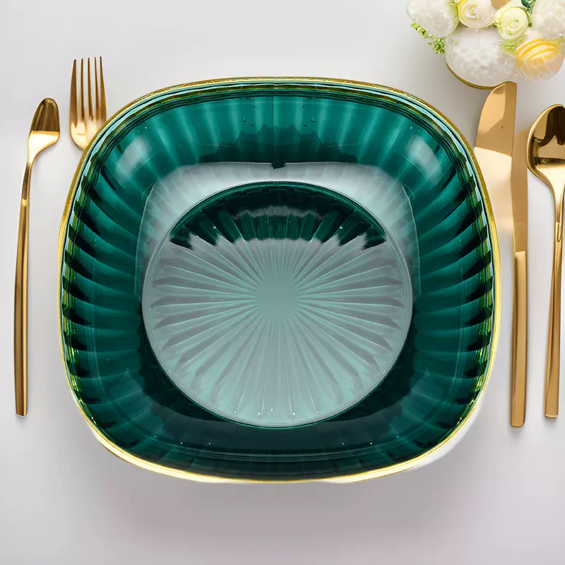 新款高级感盘家用儿童吐骨碟食品级餐桌垃圾盘碟加厚盘子碟子果盘