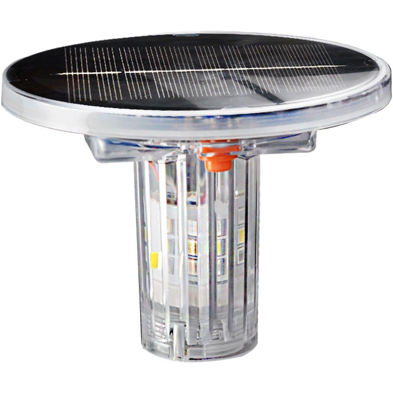 Jujingyang Солнечная Сетка логотип сигнальная лампа башня блокпост Стробоскоп красный и синий предупреждающий свет морской Мачтовый светильник якорь свет