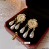 Earrings pearl drop-shaped