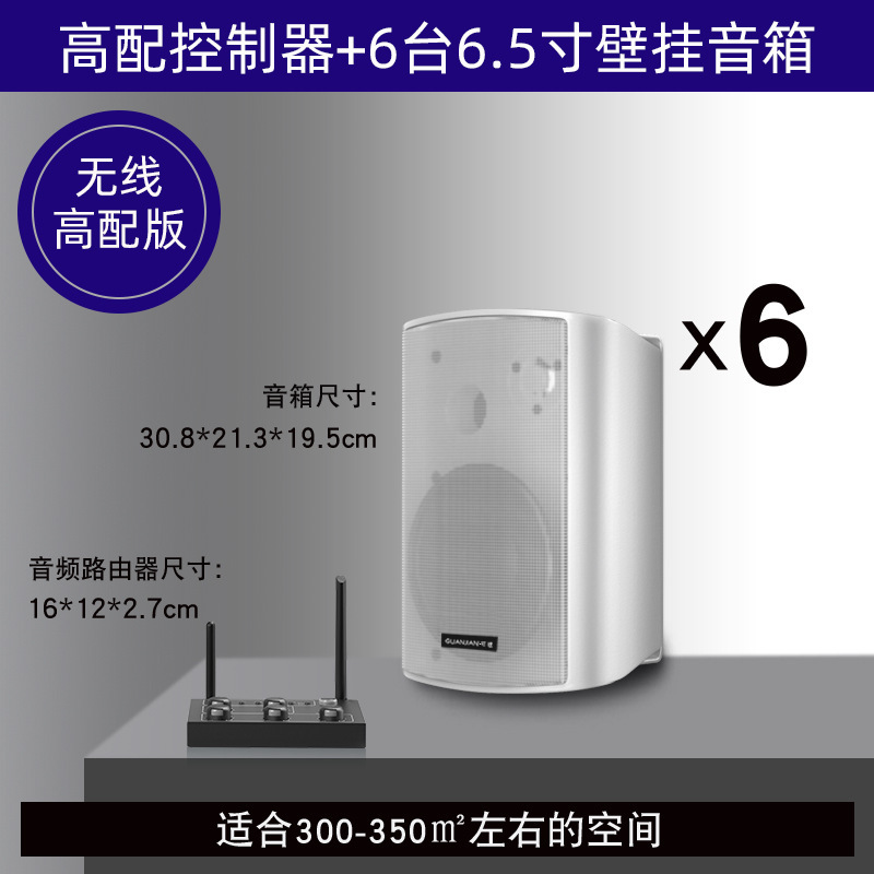 壁挂无线音响店铺舞蹈教室餐厅健身房会议室商用音箱组合套装|undefined