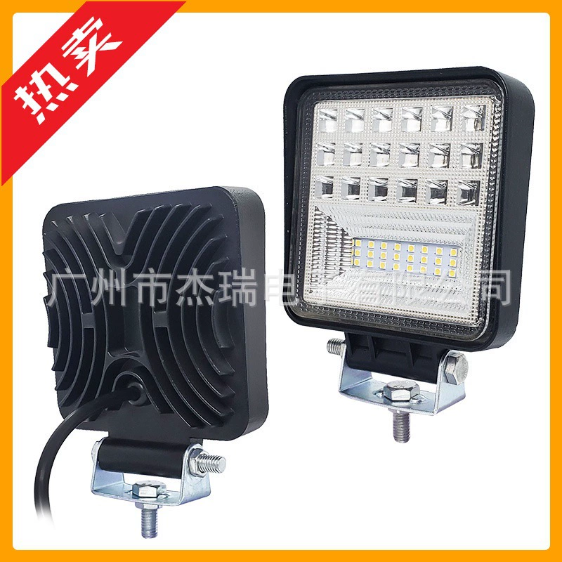 LED рабочие модифицированные для внедорожника, дополнительные фары, 126 Вт