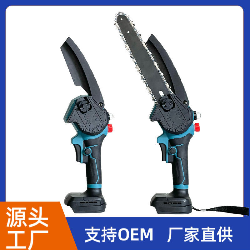 批发8寸锂电电锯充电式手电锯家用电链锯电动手锯树修枝户外专用