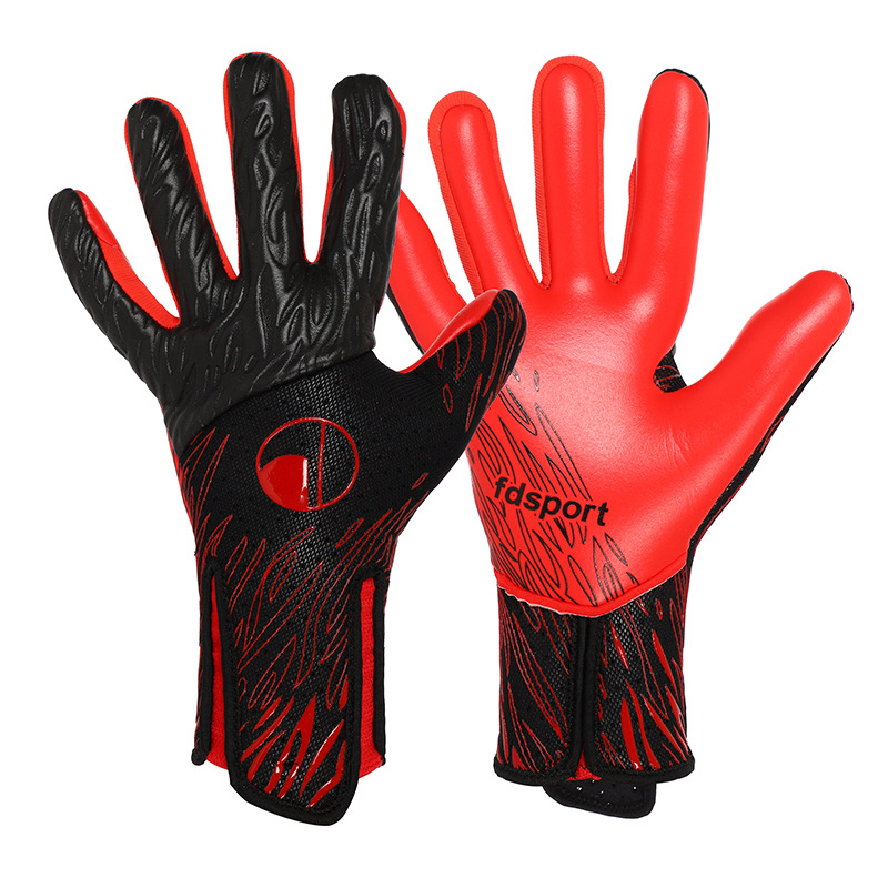 Flying Shield Royal Series 20.0 Guantes de portero transpirables y antideslizantes 4mm látex sin dedos para entrenamiento de competición
