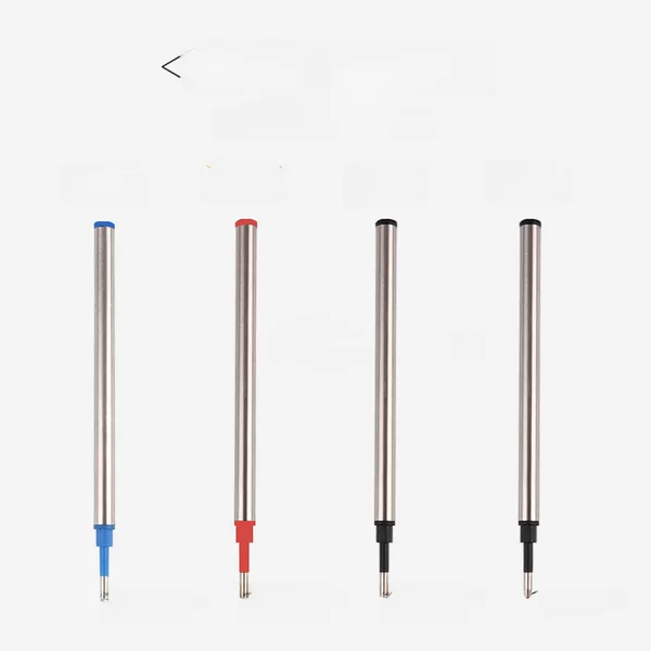 All imported 0.5mm metal neutral refills short baozhu pen signature pen core through water refills printed LOGO