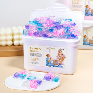 Household Laundry Detergent 5-in-1 Laundry Beads Long-Lasting Fragrance Deep Cleansing Bacteria Hand Care Laundry Ball Laundry Detergent