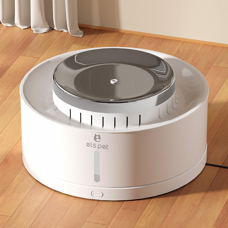 Nueva mascota de gran capacidad de acero inoxidable cake cat perro dispensador de agua automático dispensador de agua de circulación eléctrica