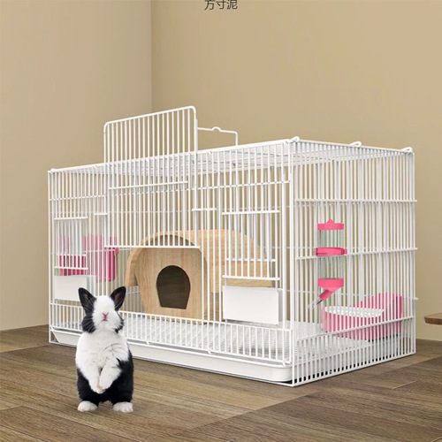 Rabbit cage, home indoor rabbit-raising dedicated large-sized guinea pig, gerbil, dwarf rabbit and small rabbit cage, rabbit hutches, chicken cages