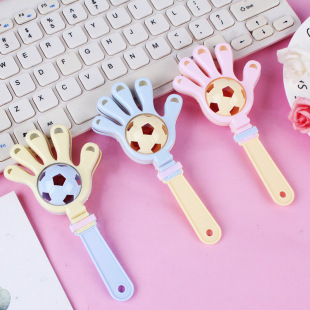 Children's Football Hand Rattle Clap Palm Clap 0-3 Years Old Infants and Young Kidsren Family Interactive Clap Music Educational Small Toys