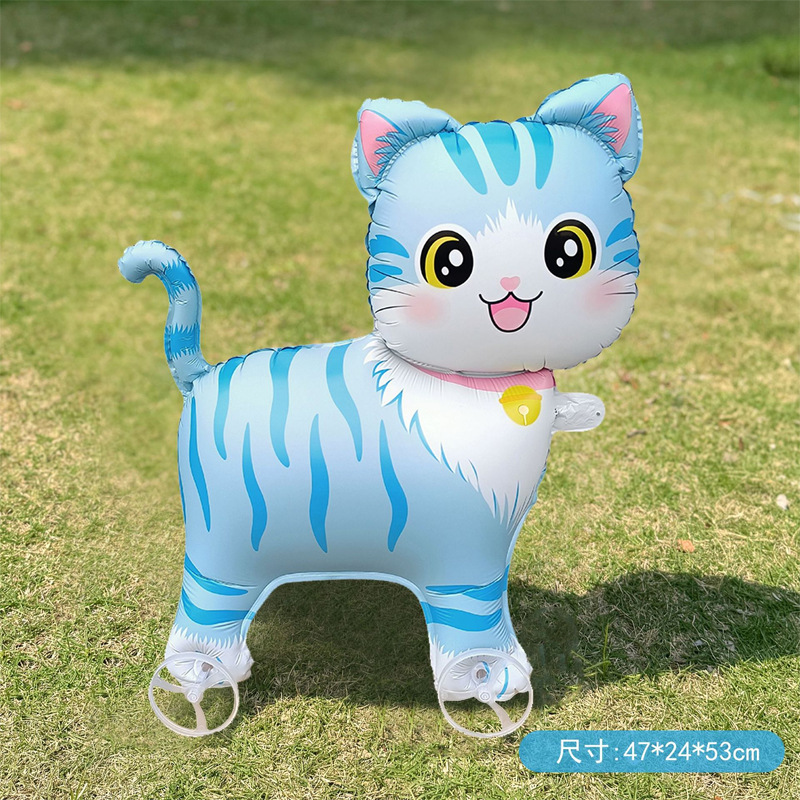 漫画インターネット有名人動物歩くホイール付きバルーン卸売子供の誕生日パーティーの装飾小道具屋外おもちゃ|undefined