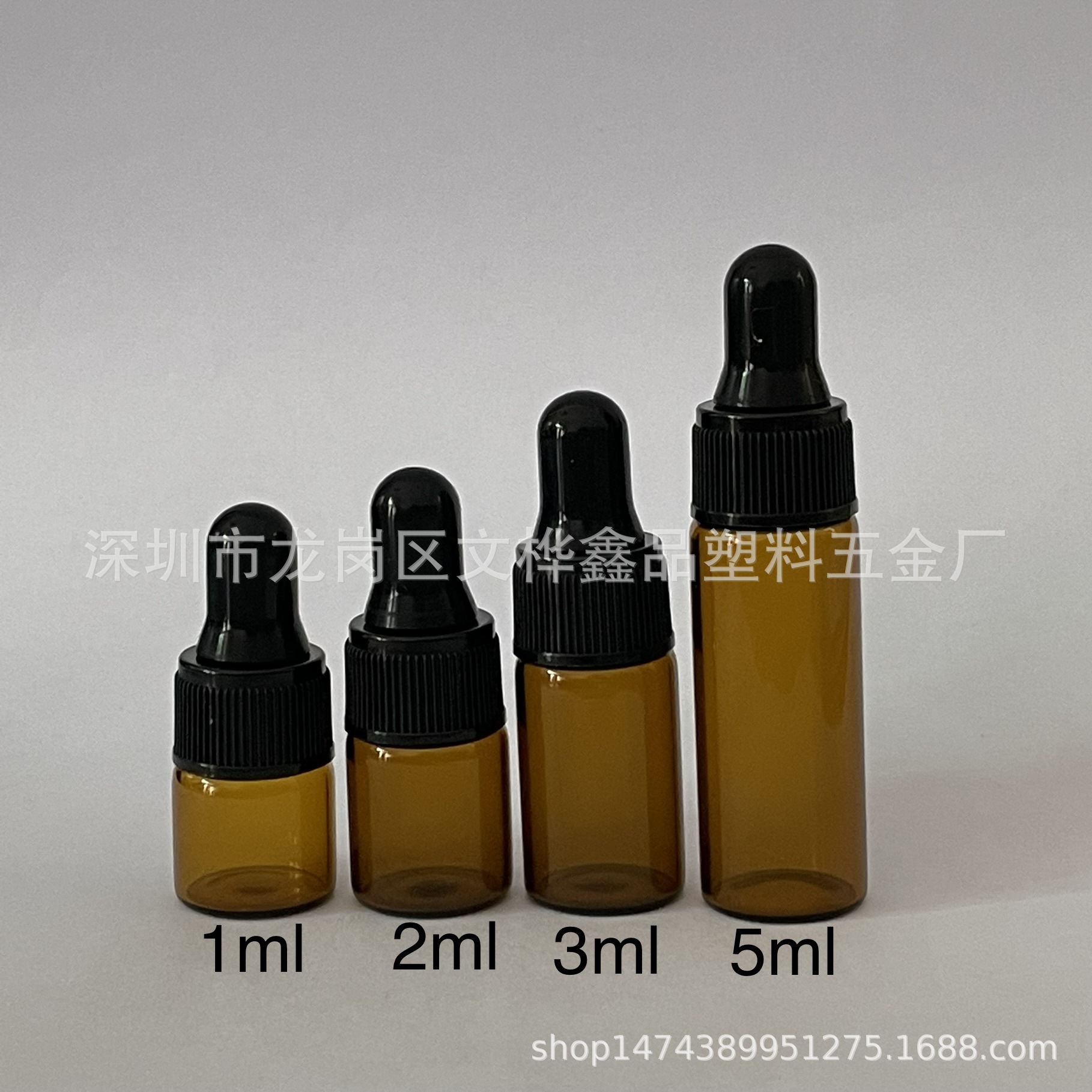 厂家直供  1ml   3ml   5ml   滴管瓶 小精油瓶 玻璃瓶 香水瓶